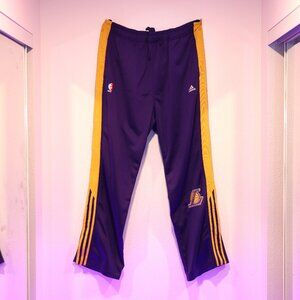 RARE Adidas Los Angeles Lakers Men's Warm Up Break Away Track Pants Size Large